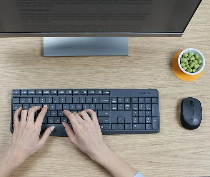 Set tastiere dhe maus Logitech MK235 - Wireless, e zeze