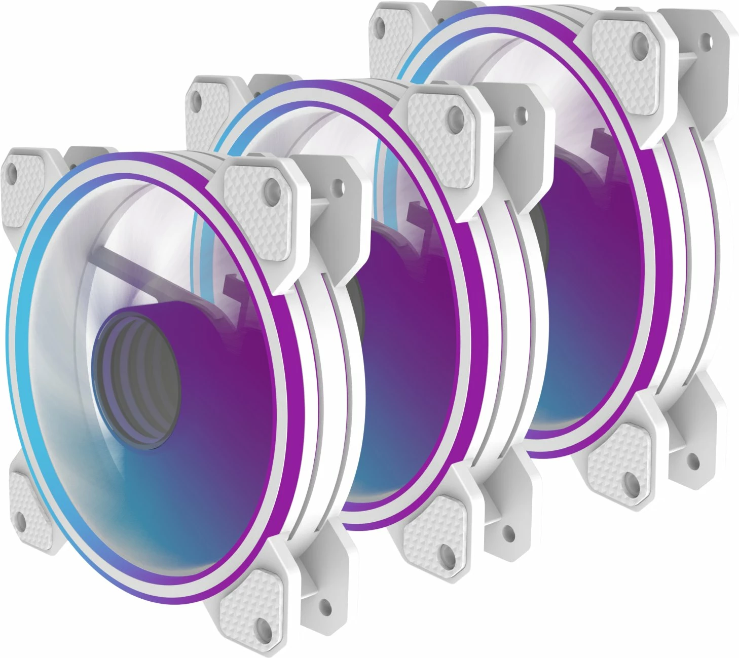 Ventilator kasë PC PREYON Eagle Eye 120mm PWM ARGB, 3 copë, i bardhë