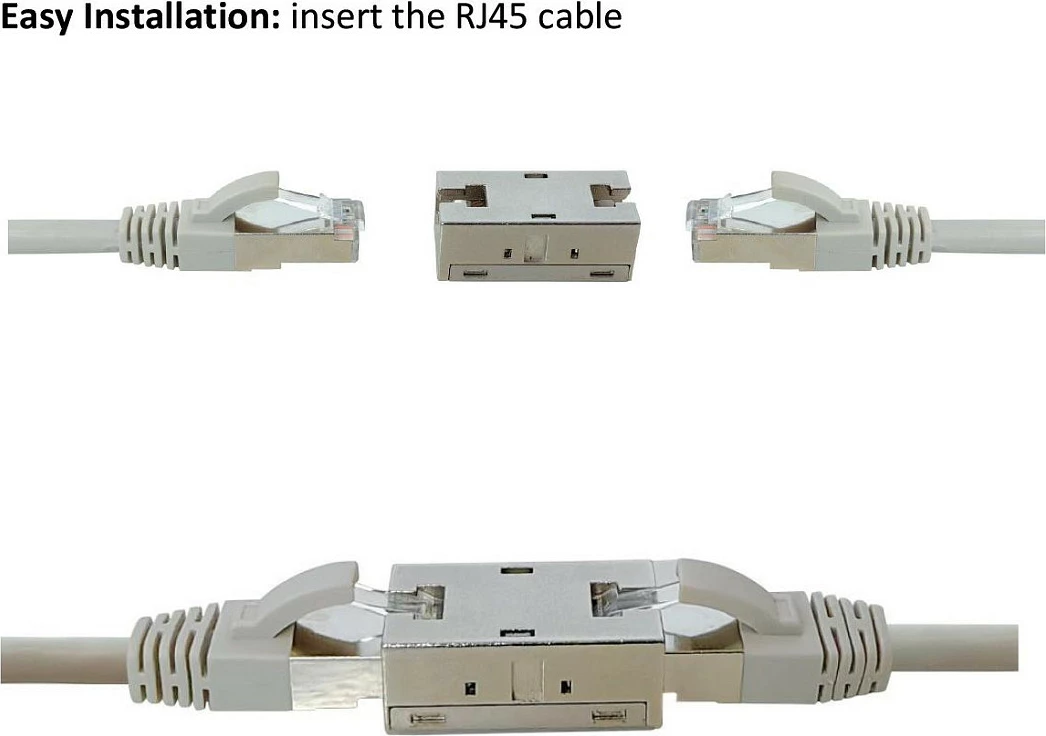 Konektor rrjeti ROLINE 21.17.3097, RJ-45 Cat6a me shielding, metal, Silver