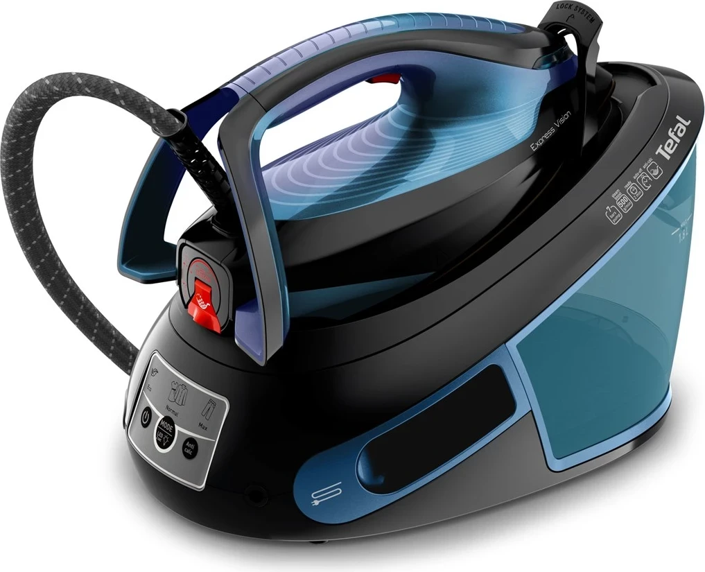 Hekur Tefal Express Vision SV8151, 2800 W, 1.8 L, Blu dhe Zi