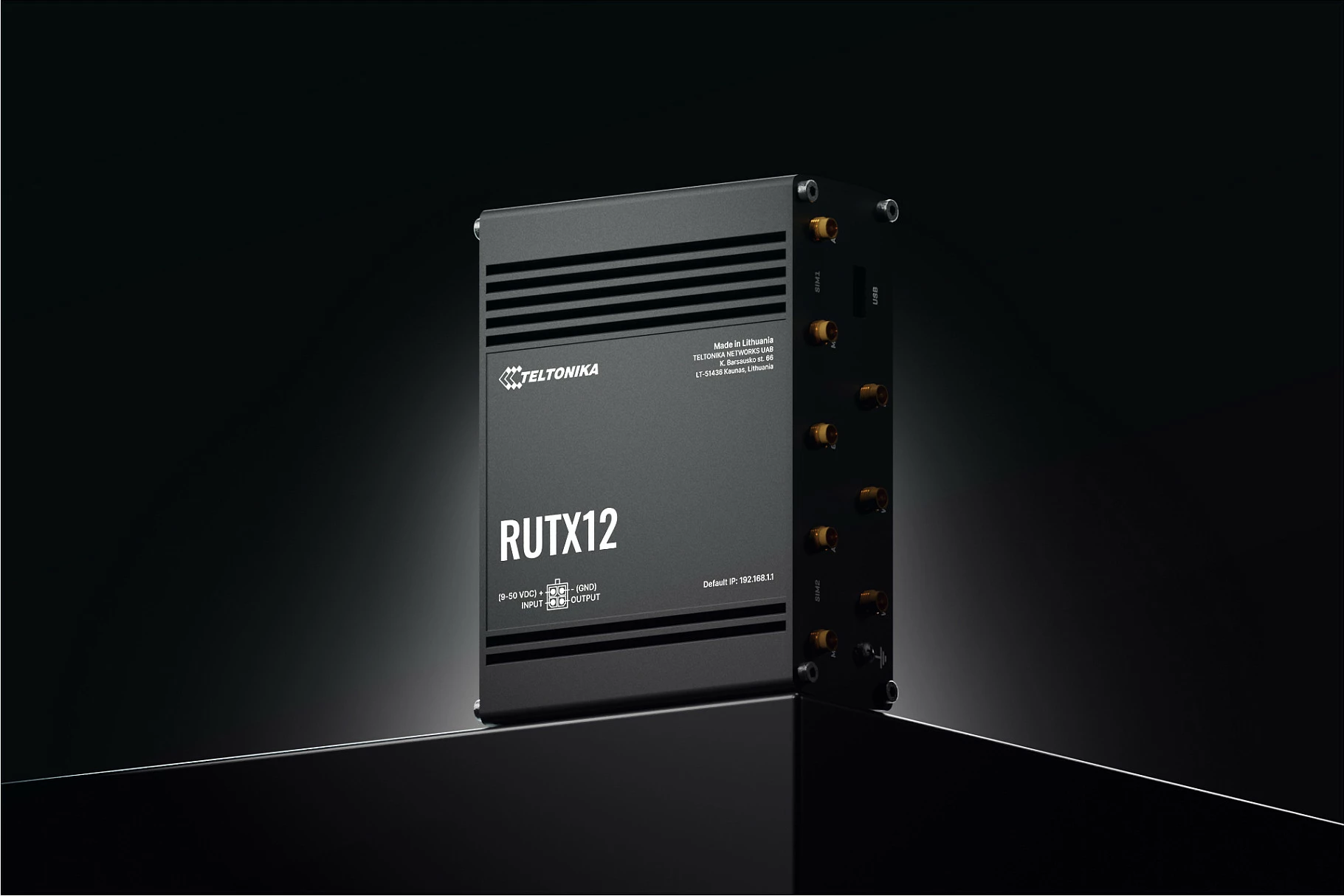 Router industrial Teltonika RUTX12, Dual 4G LTE Cat 6, 5x Gigabit LAN, Wi‑Fi, i zi