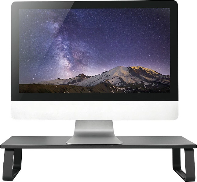 Ngritës monitori LogiLink, për monitor/laptop, chipboard dhe çelik, e zezë