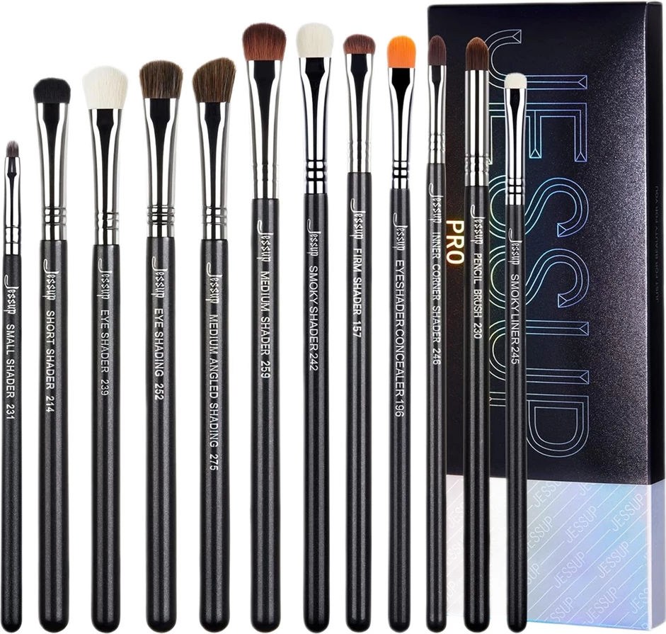 Set furça për sy JESSUP T339 për femra, 12 copë