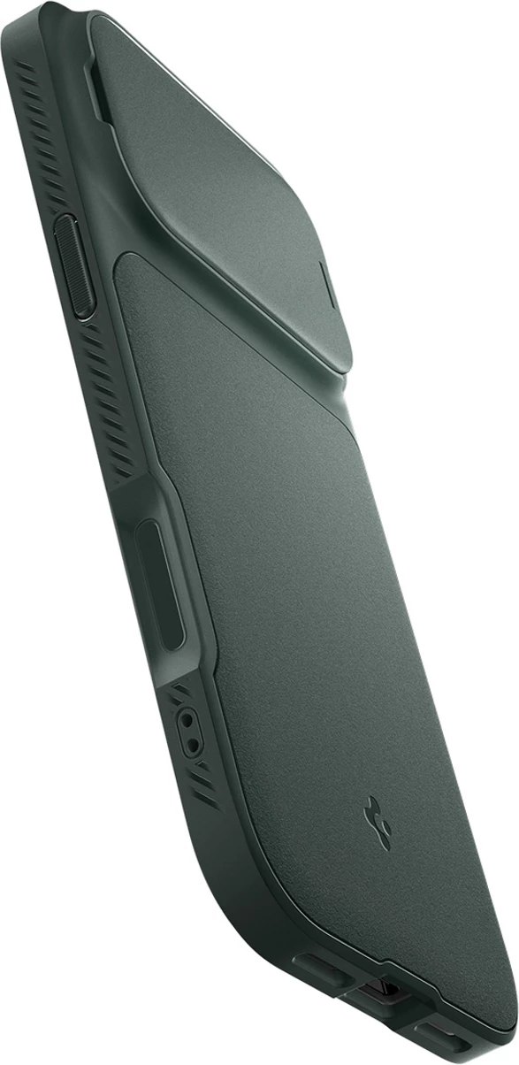 Mbështjellës Spigen Optik Armor MagSafe për iPhone 17 Pro Max, TPU+PC, me kapak rrëshqitës për kamerë, Green