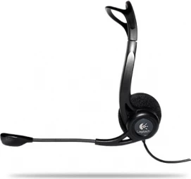 Kufje Logitech PC 960 stereo USB me mikrofon, 981-000100, të zeza