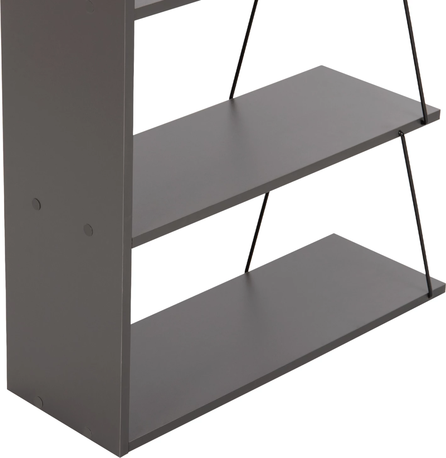 Mini Raft metalik për dokumente dhe libra, 65x22-24x146Hcm, e zezë