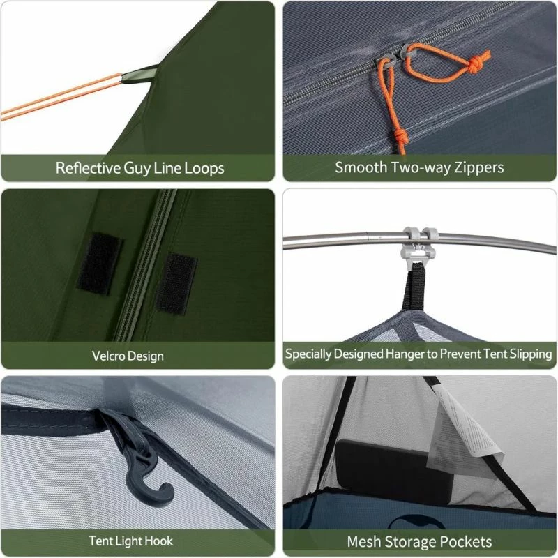 Tendë kampingu Naturehike, e gjelbër