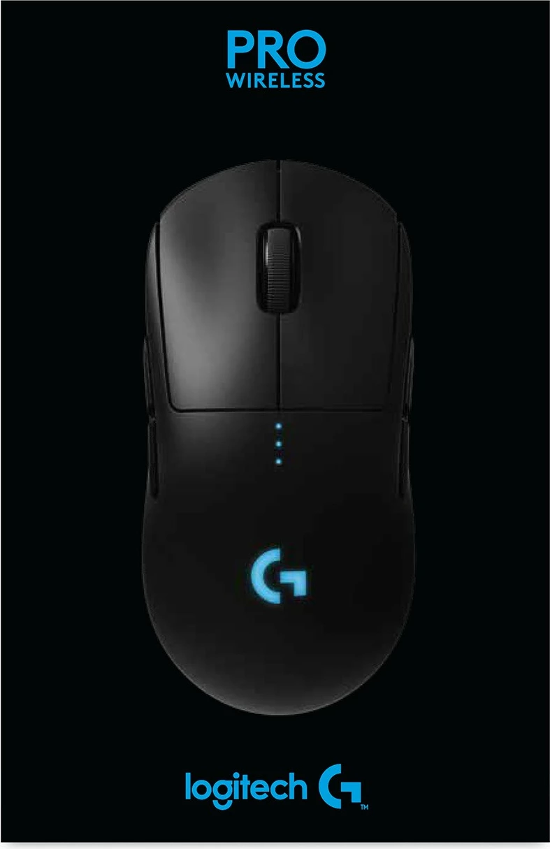 Maus Logitech G PRO Wireless, Ambidextrous, Optik, RF Wireless, 25600 DPI, 1 ms, Ngjyrë e zezë