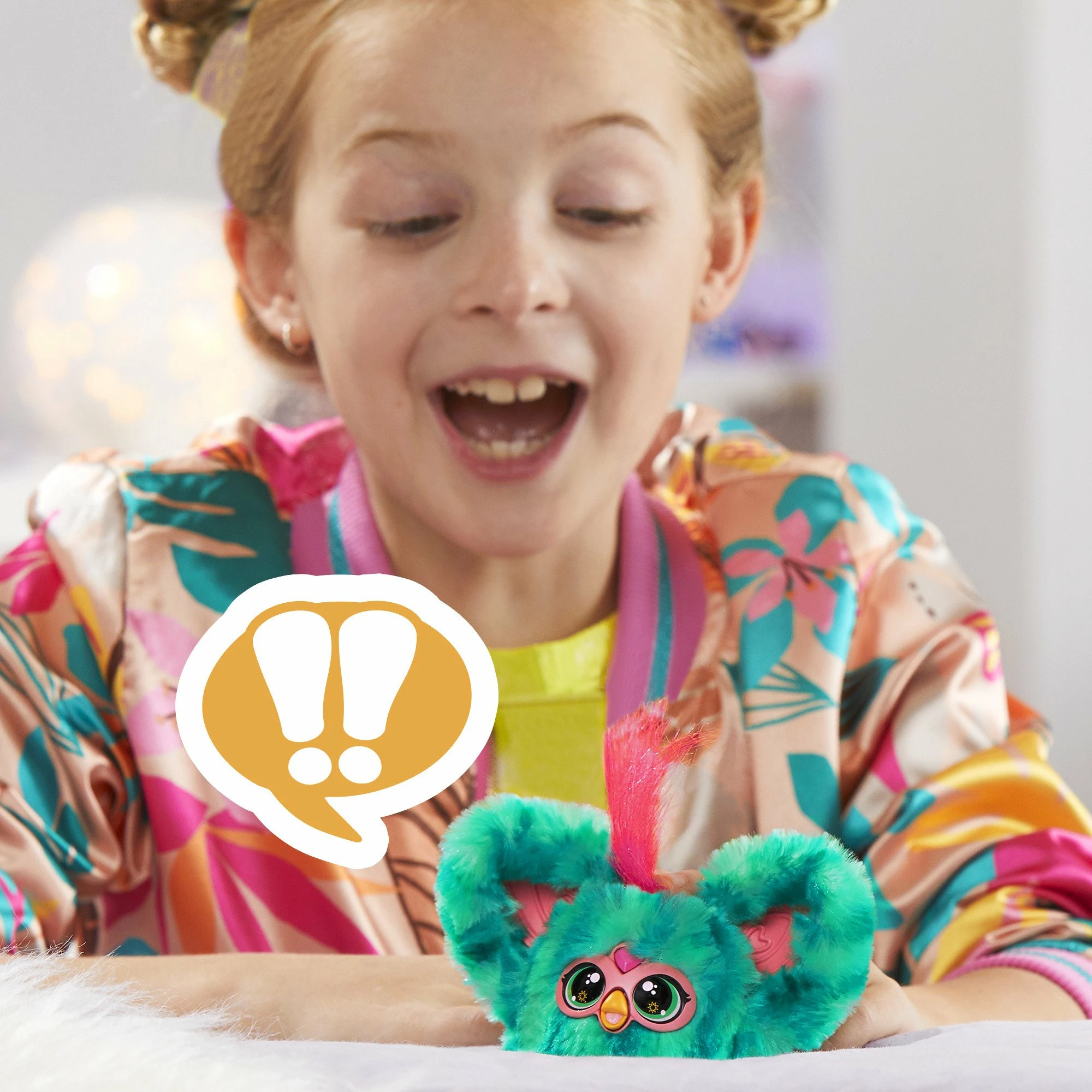Lodër interaktive pelushi Hasbro Furby Furblets Mello-Nee F97035L4, 5 cm, e gjelbër
