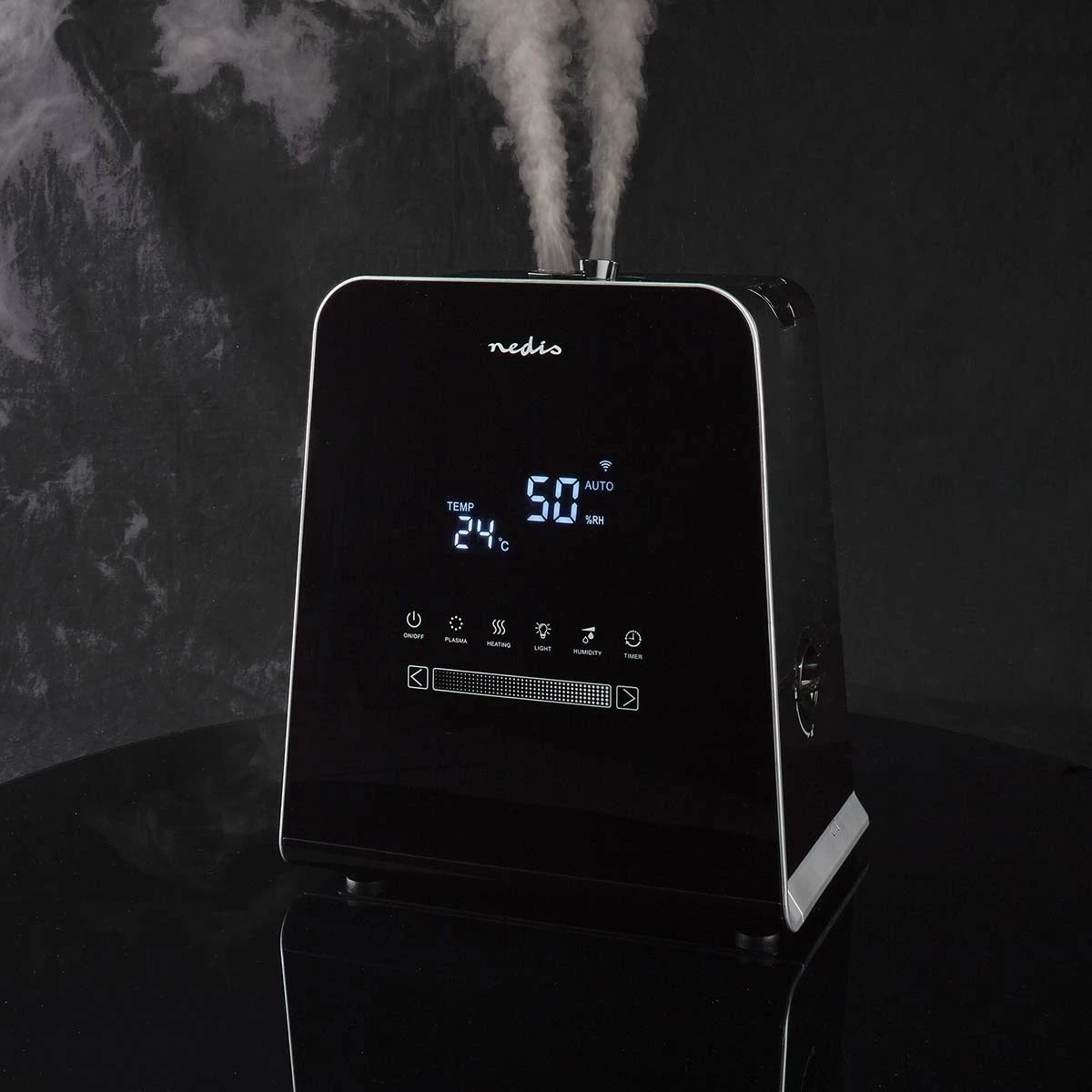 Ndezës ajri Nedis HUMI150BKW, ultrasonik, smart, 5.5L, i zi