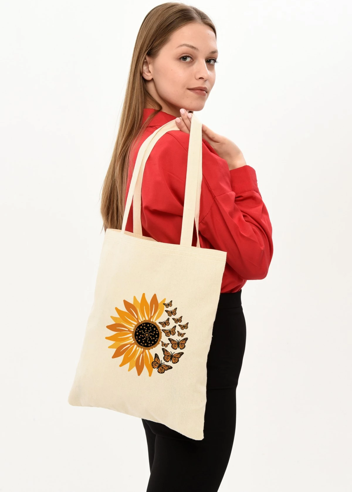 Qese Tote Zoozie Bags, krem, 35x40cm