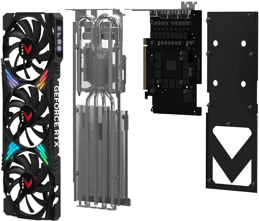 Kartelë grafike PNY GeForce RTX 4070 SUPER XLR8 Gaming VERTO EPIC-X RGB, 12 GB, e zezë