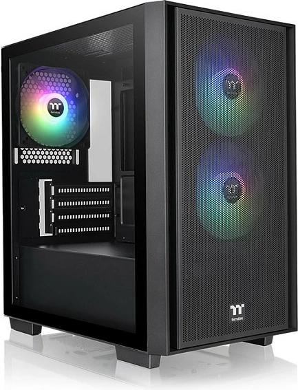 Kasë Thermaltake Versa H16 TG ARGB, micro tower, xham i temperuar, e zezë