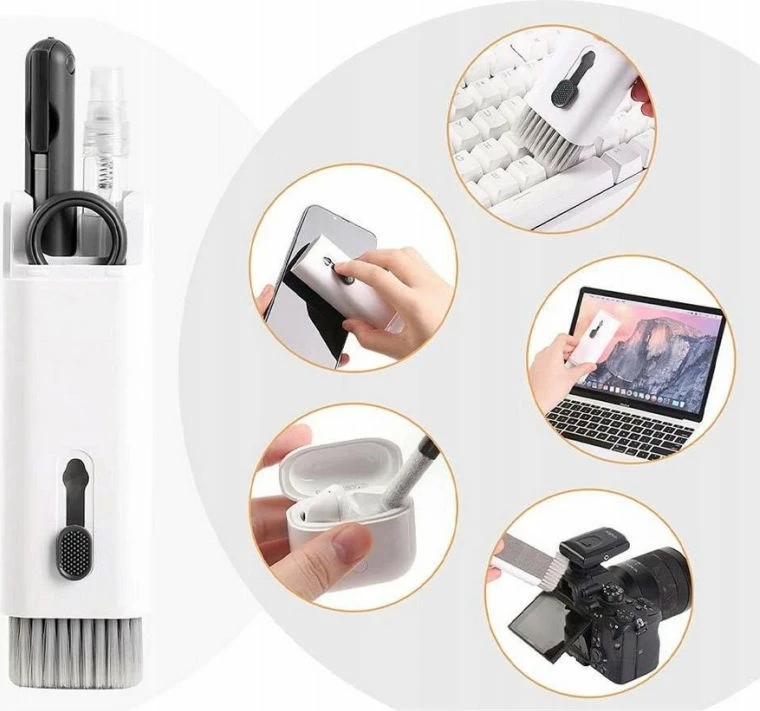 Set pastrimi 7n1 për kufje dhe tastierë Hurtel, gri