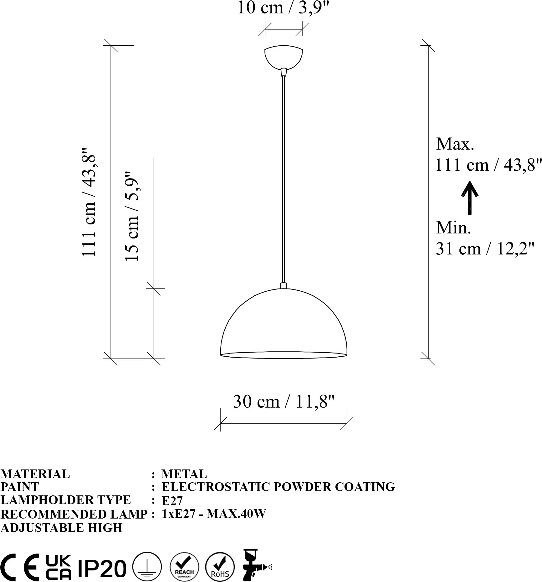 Llambë tavani Opviq, ngjyrë ari, Kure - 30 - Mr-721 - 1
