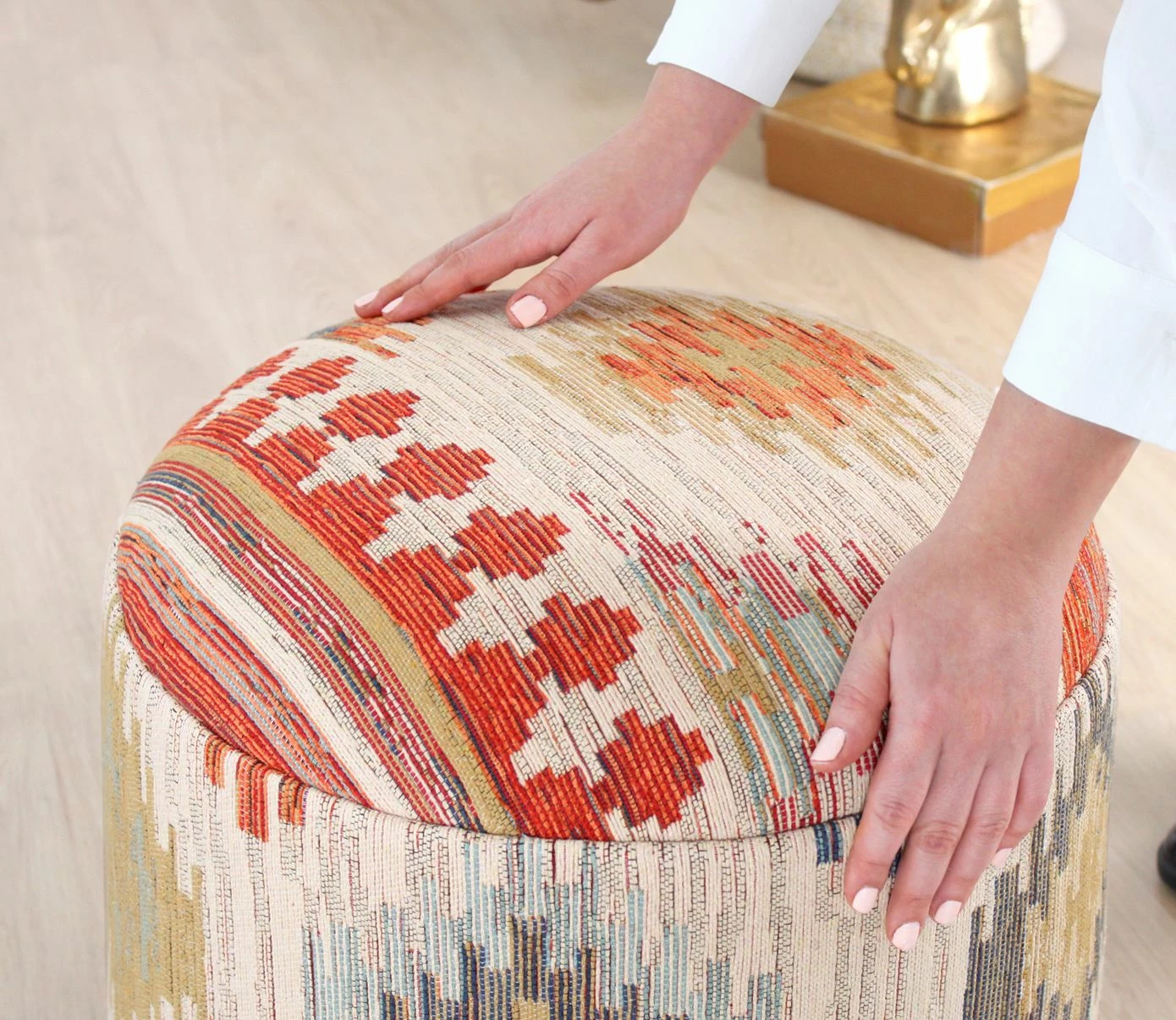 Puf Atelier del Sofa, ngjyrë krem