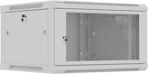 Kasë rack LANBERG 19" 6U 600x600mm, varëse, gri, derë me vrima