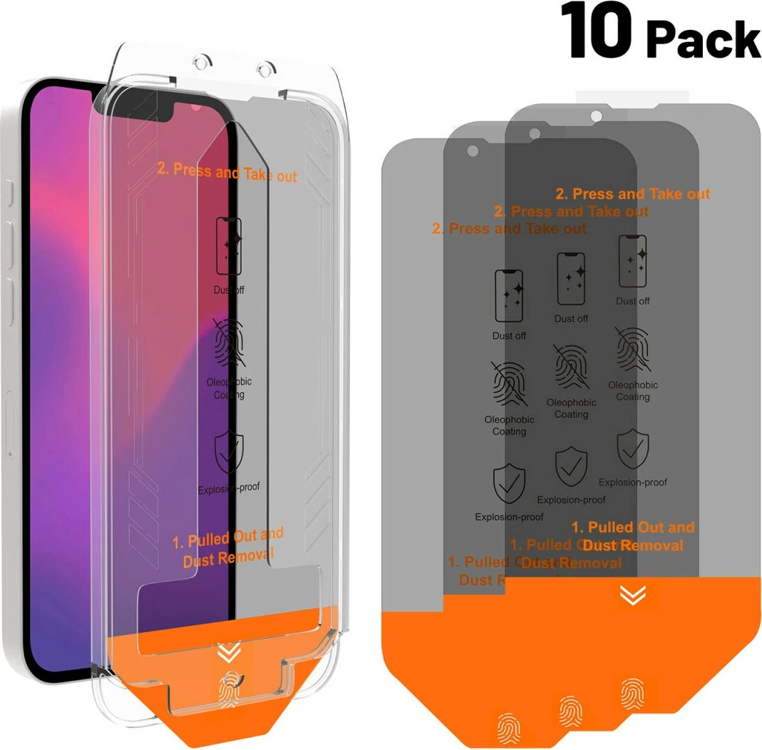 Xham privatësie 4smarts Second Glass Service Kit për iPhone 16e (10 copë)