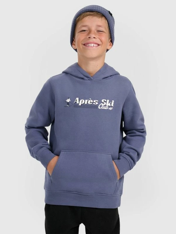 Duks me kapuç për djem 4F, gri