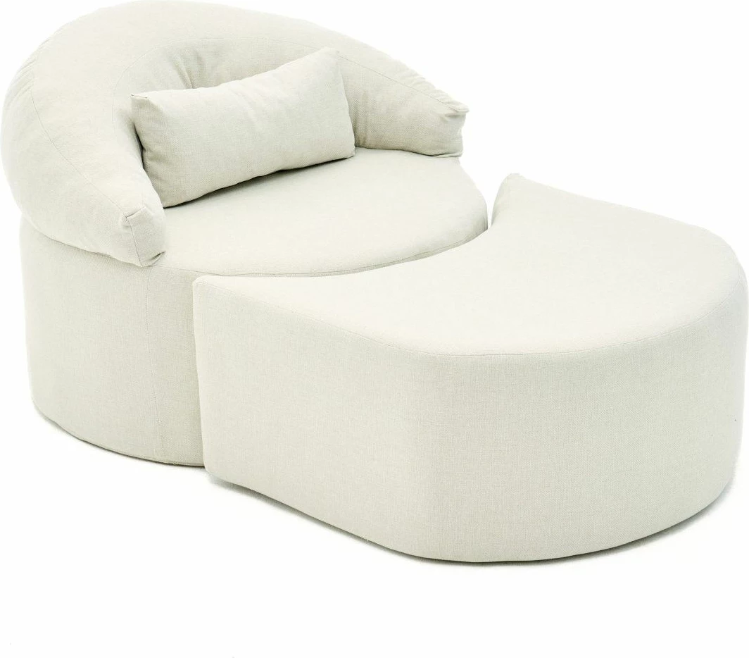 Krevat-karrige një vendës, Atelier del Sofa, Pitta, krem