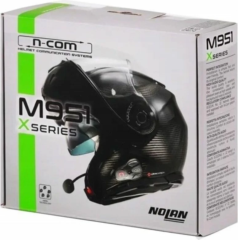 Interkom motoçiklete Nolan për helmetë, i zi