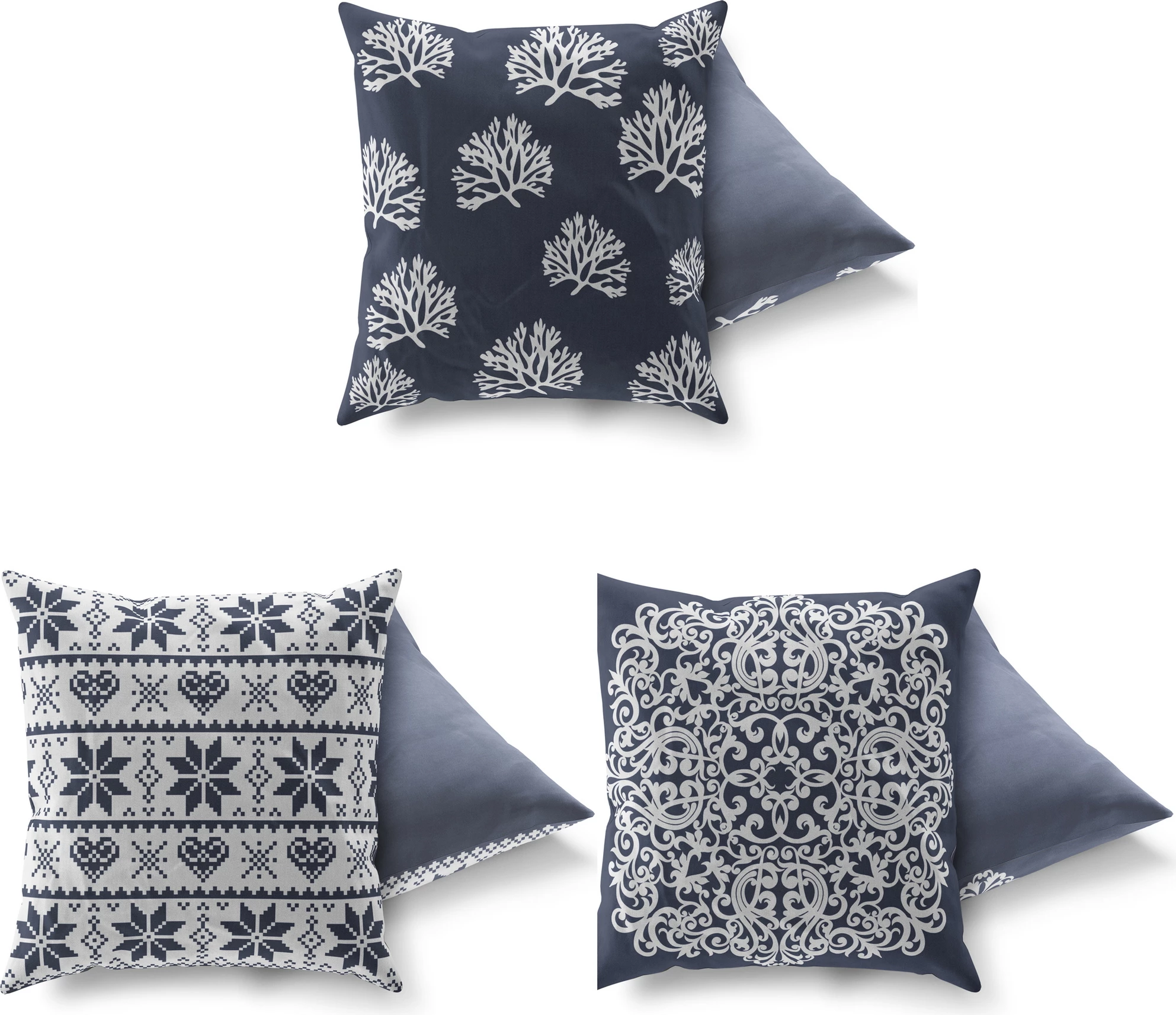 Set jastëkësh (3 copë), Evila Originals, AC-4400-4669-4544