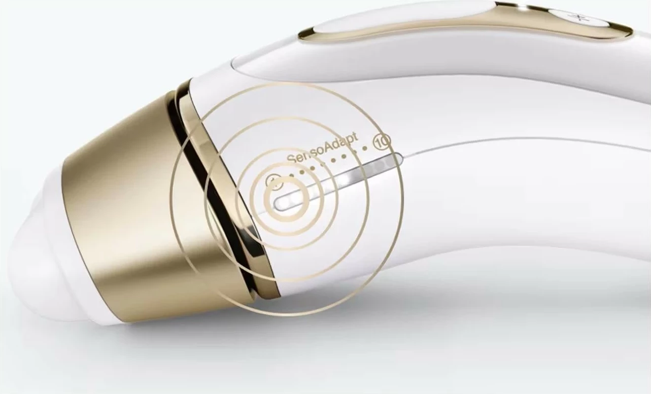 Aparat IPL për depilim Braun Silk-expert Pro 5 PL5210, 400000 pulse, i bardhë/ari