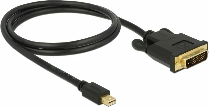 Kabëll DeLOCK 83988, Mini DisplayPort në DVI-D, 1m, i zi