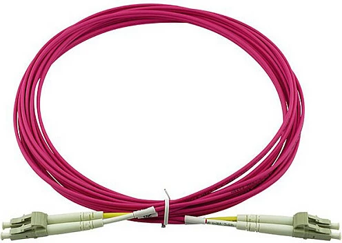 Kabllo patch fiber optike BlueOptics LC-LC OM4, 5 m, magenta