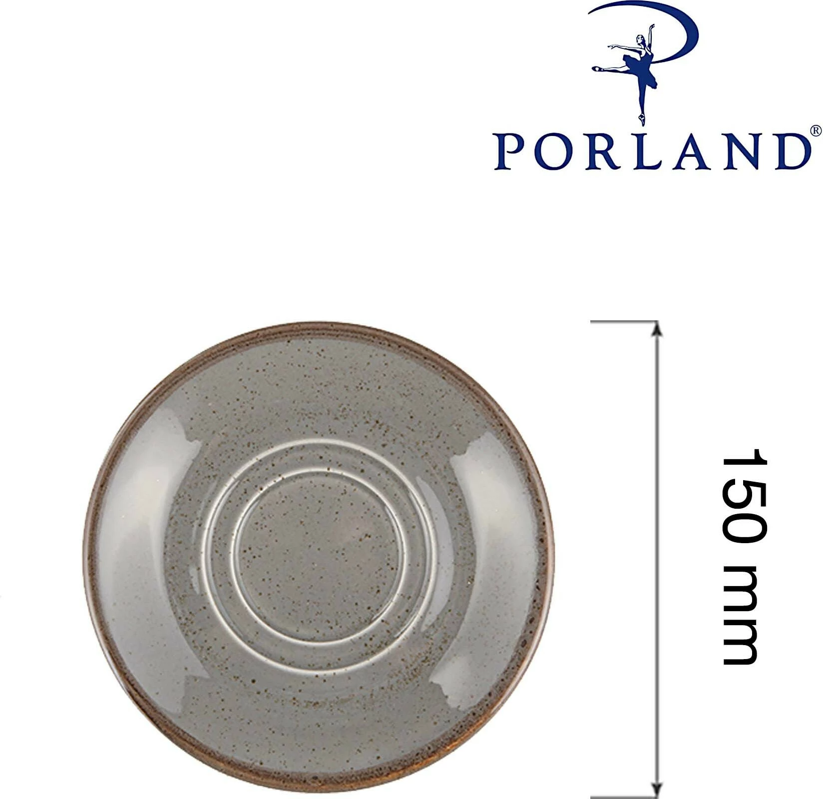 Nënfilxhan Porland Seasons Stone 150mm, gri e errët, set 6 copë