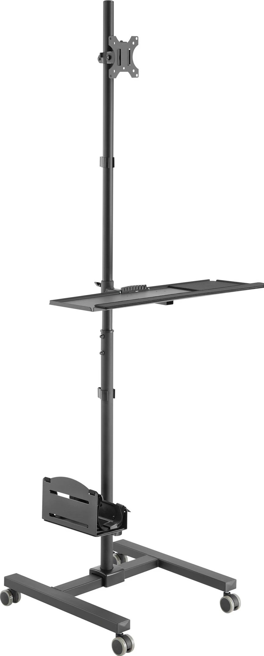 Karrocë multimedia EQUIP 650171, për monitor/TV 17-32", VESA 75x75/100x100, deri 8 kg, e zezë