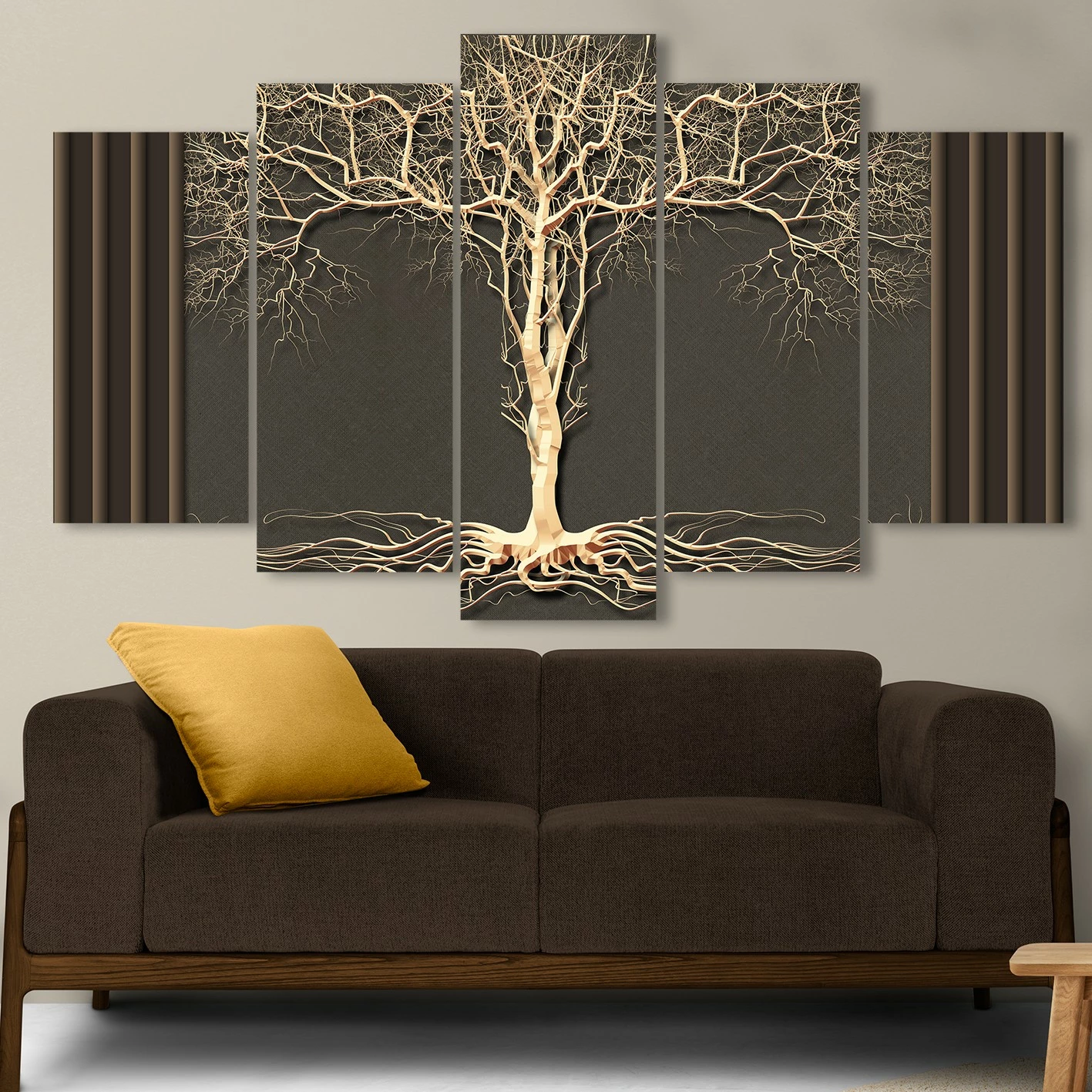Pikturë dekorative MDF, 5 pjesë, shumëngjyrëshe, Wallity, 100x60cm