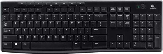 Tastierë wireless Logitech K270 Unifying 2.4 GHz USB, layout slloven (engraving), e zezë