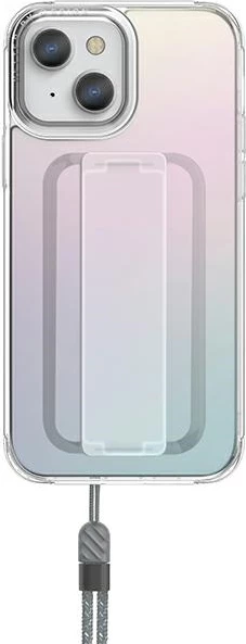 Mbështjellës UNIQ Heldro për iPhone 13, me rrip FlexGrip, Iridescent