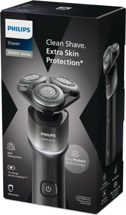 Makinë rroje Philips Series 5000X X5004/00, për meshkuj, e zezë