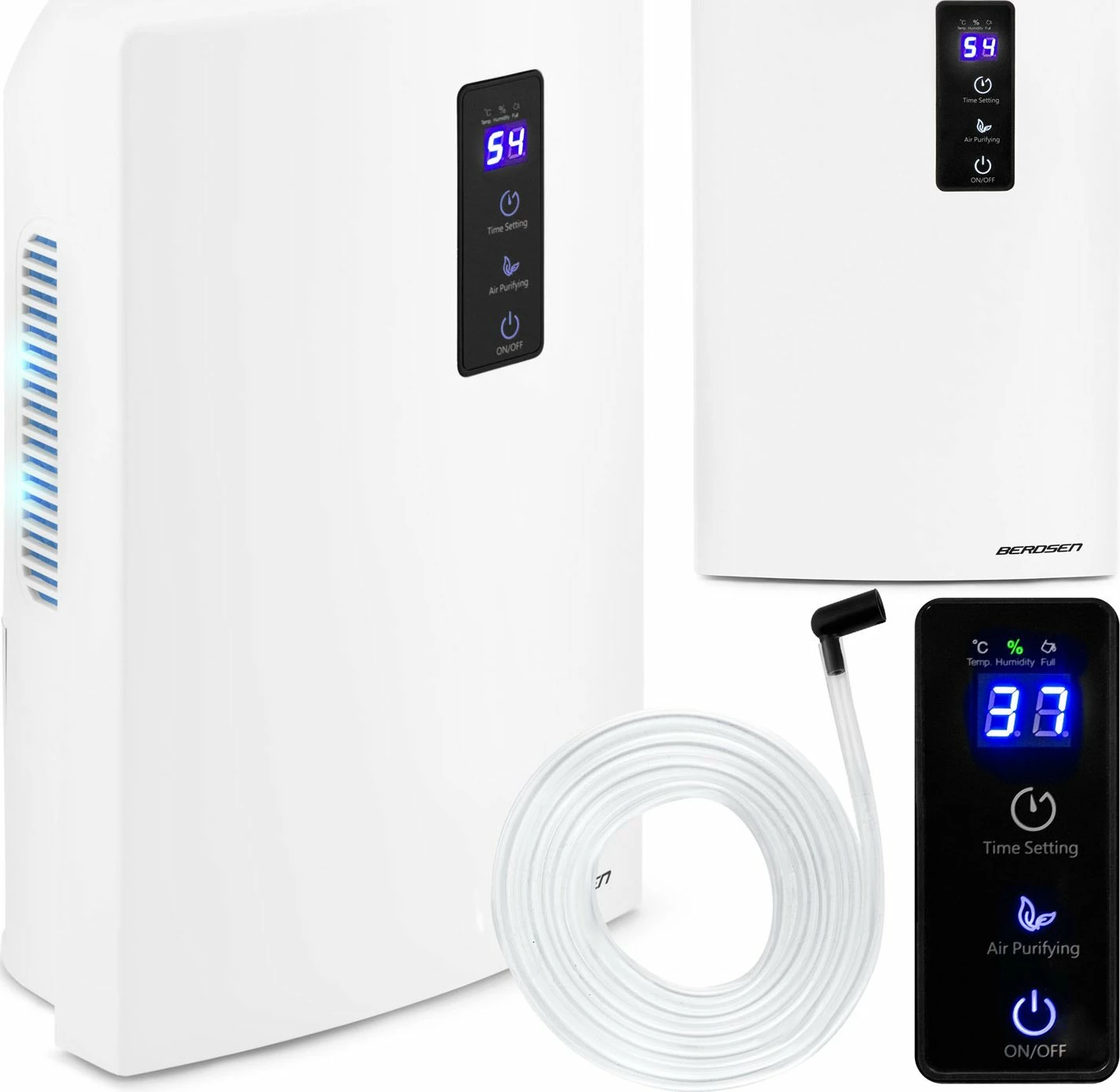 Dehumidifier ajri Berdsen BR-20 2 L, 90 W, UV, 30 m², i bardhë