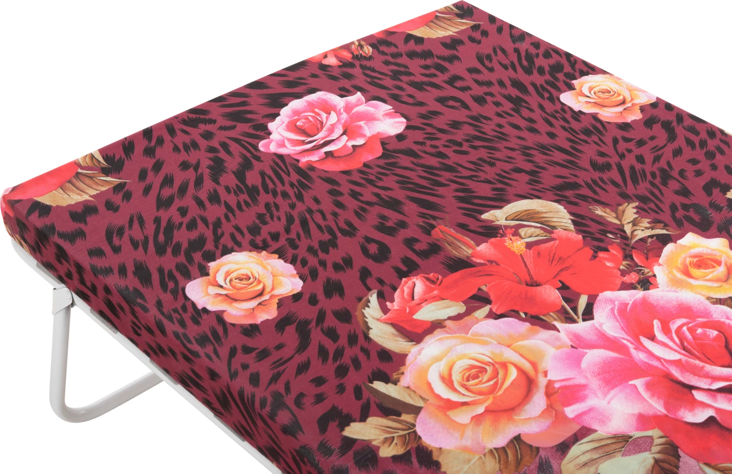 Shtrat kamping palosës me dyshek 6cm shkumë 180x80 me mbështetje druri