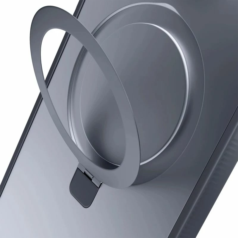 Mbrojtëse telefoni 3mk Smoke Case Mag&Stand për iPhone 16E, e zezë