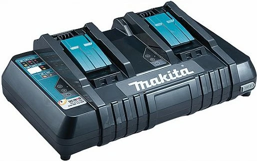 Karikues baterie Makita DC18RD, 2x Li-Ion, 5Ah, USB, zi