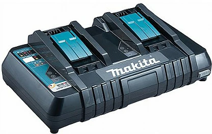 Karikues baterie Makita DC18RD, 2x Li-Ion, 5Ah, USB, zi
