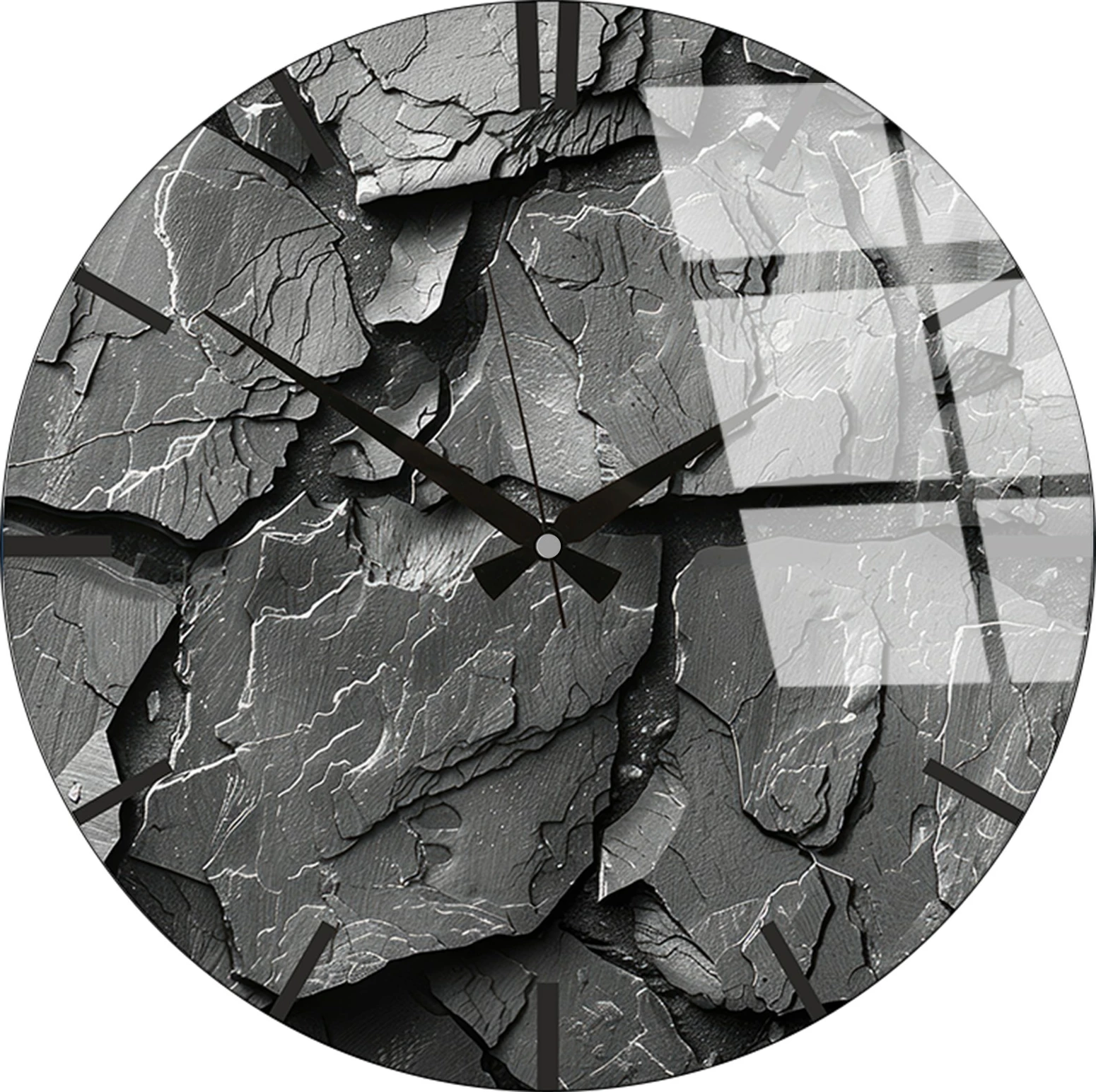 Orë muri dekorative prej xhami, Wallity Huhu328, 40x40cm