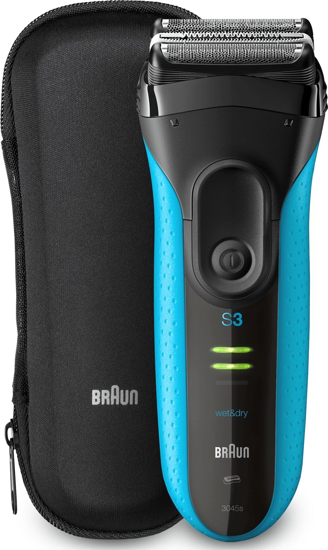 Makinë rroje Braun Series 3 ProSkin 3045s, Foil shaver, LED, NiMH, e zezë, blu