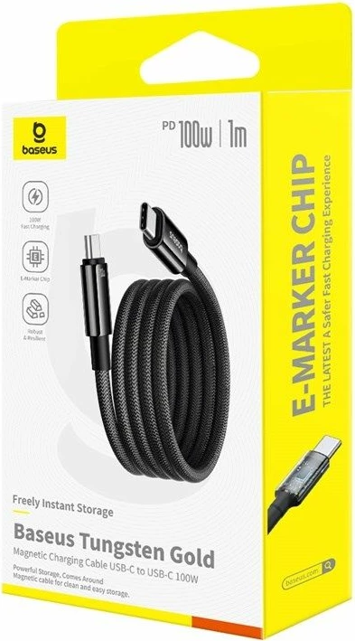 Kabllo USB-C në USB-C Baseus, e zezë