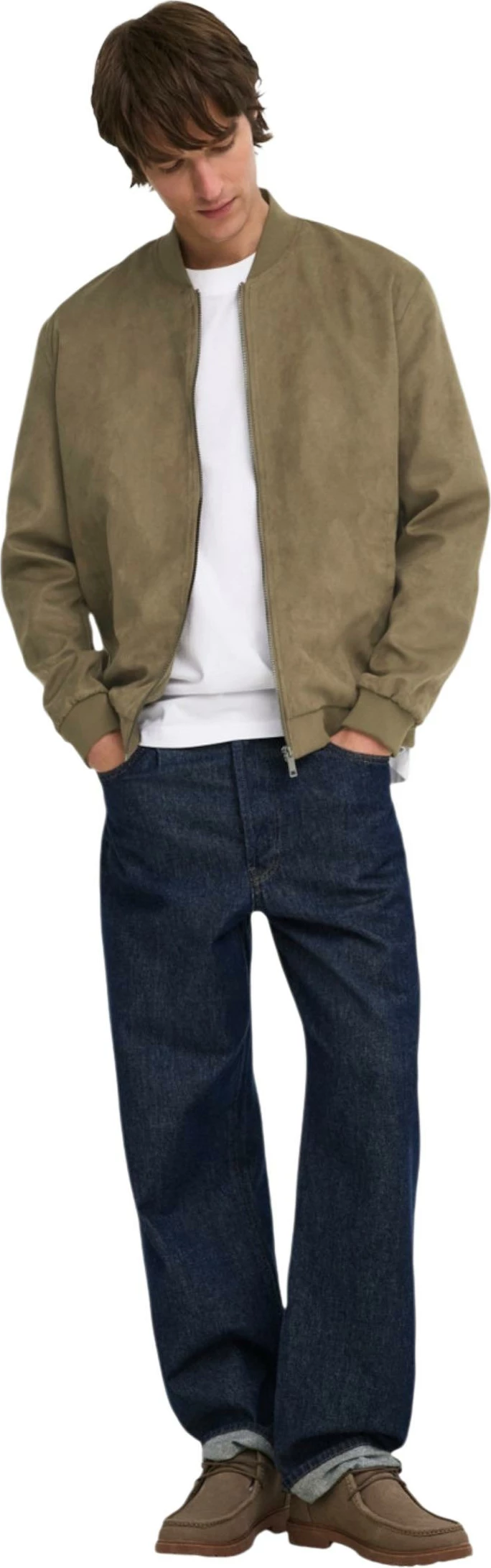 Jakne bomber Only & Sons Onslucas 22027463, e gjelbër ulliri [Madhësia: M]