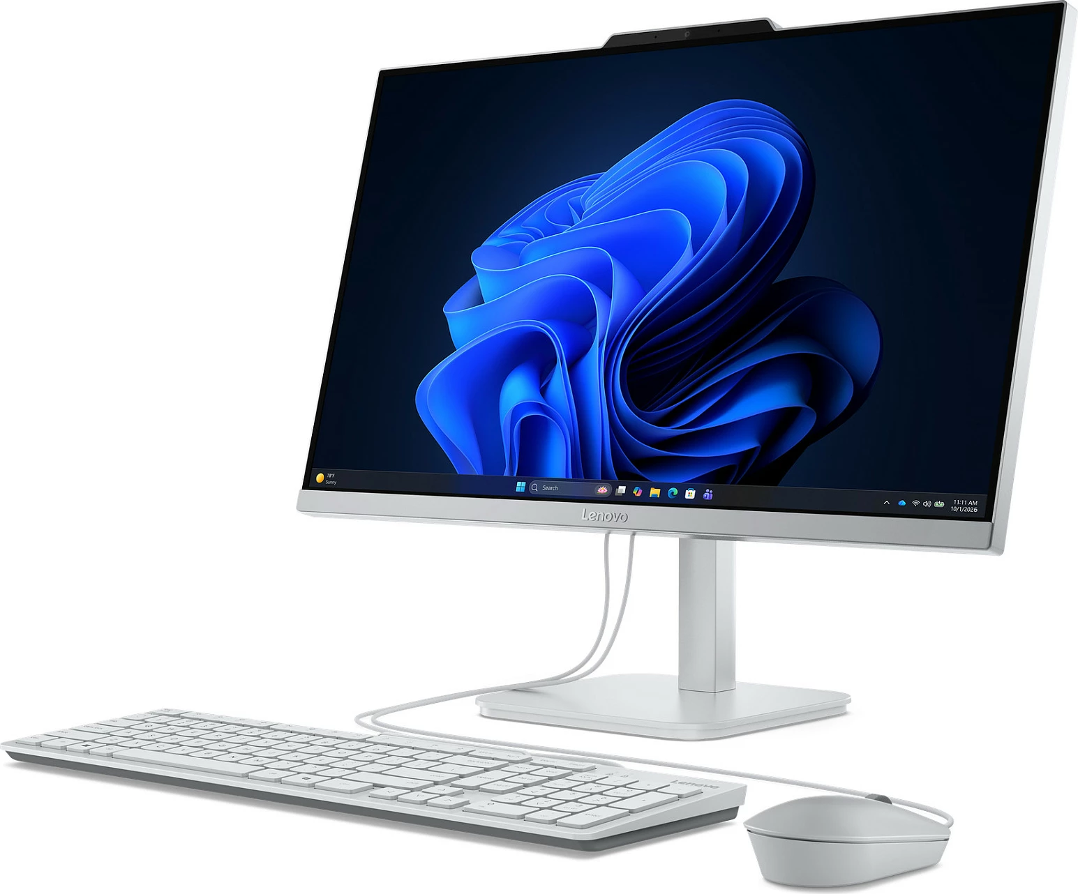 Kompjuter AIO Lenovo IdeaCentre A105 24, Ryzen 5, 8GB RAM, 512GB SSD, 23.8" FHD, Windows 11 Home, Cloud Grey