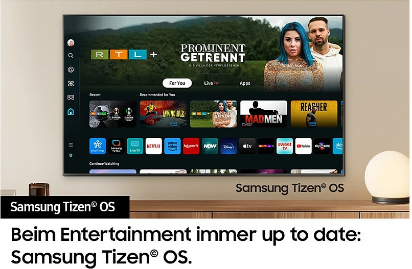 Televizor QLED Samsung GQ85Q80DATXZG, 85", 4K UHD, 120Hz, HDR10+, Wi‑Fi/Bluetooth, Eclipse Silver