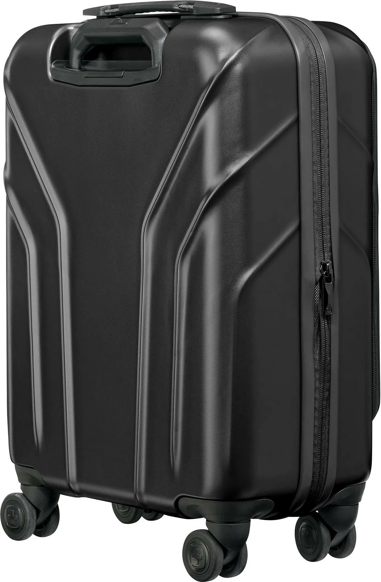 Valixhe kabine Wenger Amplix Hardside Carry-On, 36L, për laptop 16", 4 rrota, e zezë