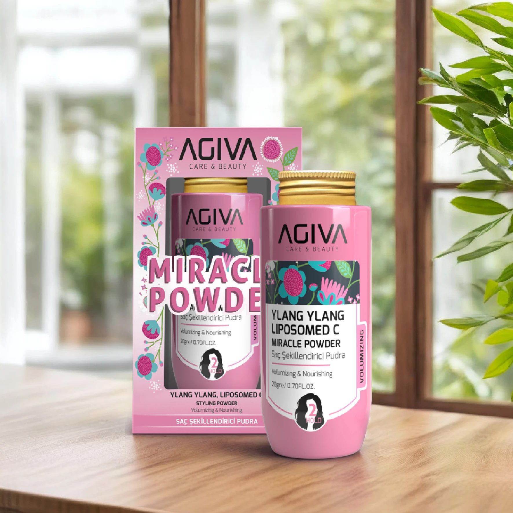 Pudër stiluese Agiva Ylang Ylang Lipozom C Miracle 