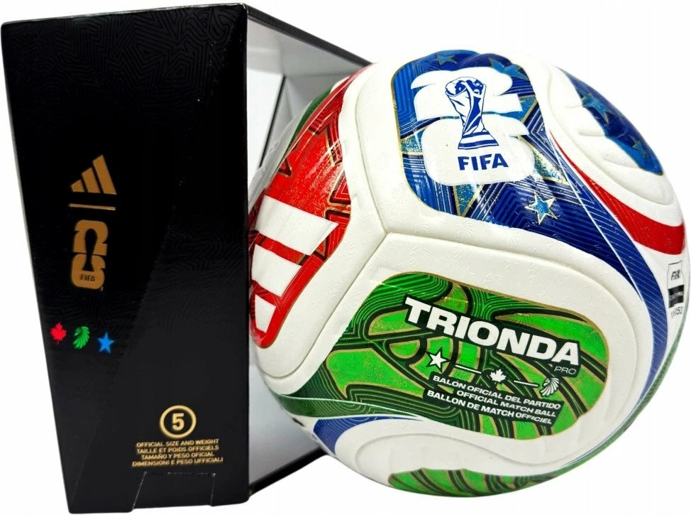 Top futbolli Adidas Trionda Pro World Cup JD8021, madhësia 5, shumëngjyrësh