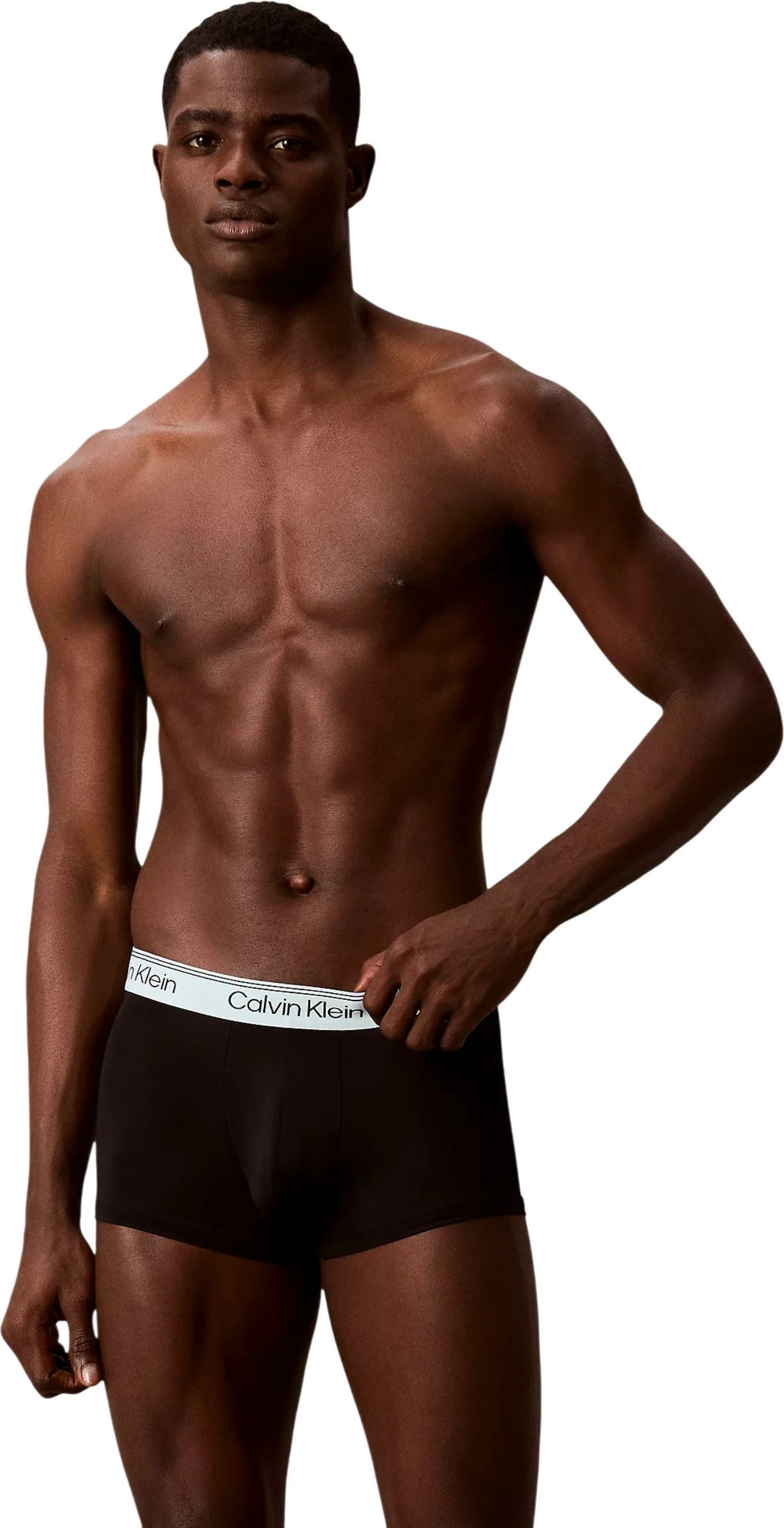Set bokserash (trunk) për meshkuj Calvin Klein Underwear LV00NB4409, gri e çelët